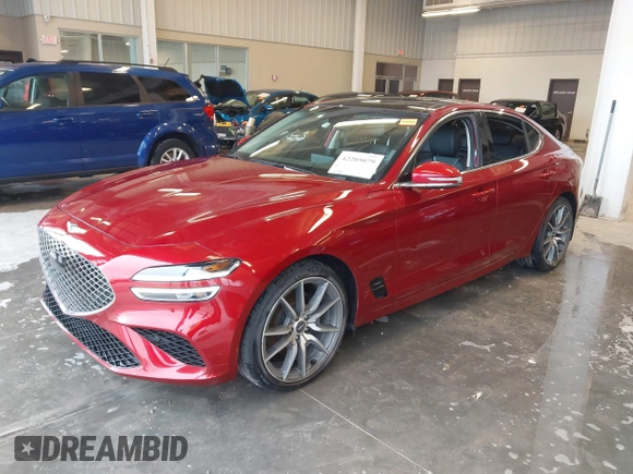 2022 Genesis G70 2.0T with VIN KMTG34TA3NU086889, listed as a IAAI auction lot 42205079 with 51,792 mi miles and . Bid and sale history available at DreamBid. Image 19.
