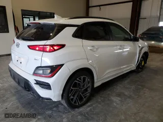 2022 Hyundai Kona N Line with VIN KM8K33A30NU773959, listed as a Copart auction lot 45729325 with 60,232 mi miles and Salvage Title. Bid and sale history available at carsss.com. Image 3.