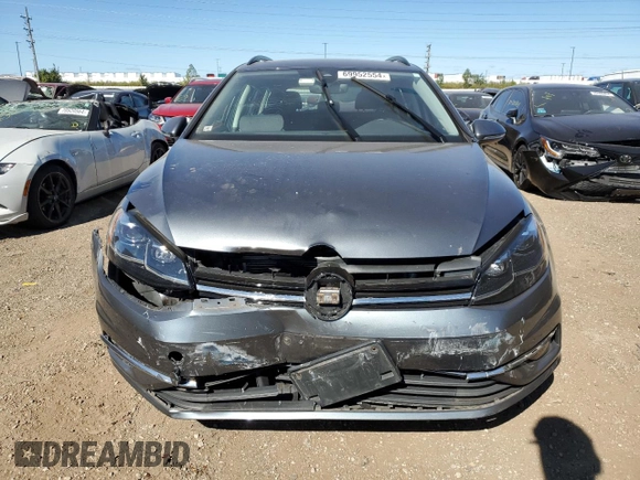 2019 Volkswagen Golf SportWagen S with VIN 3VWY57AU9KM513100, listed as a Copart auction lot 69952554 with 49,031 mi miles and Salvage Title. Bid and sale history available at carsss.com. Image 5.