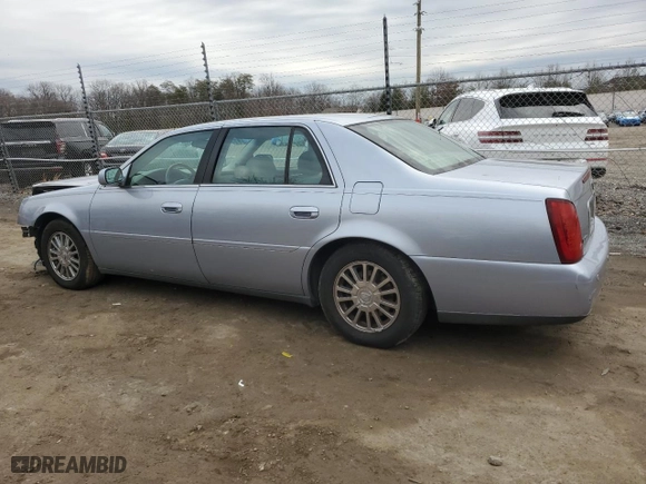 2004 Cadillac DeVille DHS with VIN 1G6KE57YX4U252567, listed as a Copart auction lot 43383555 with 0 mi miles and Salvage Title. Bid and sale history available at carsss.com. Image 2.