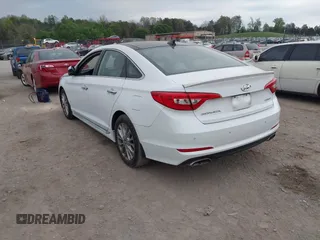 2015 Hyundai Sonata Limited with VIN 5NPE34AF2FH135371, listed as a IAAI auction lot 41986461 with 103,006 mi miles and . Bid and sale history available at carsss.com. Image 3.