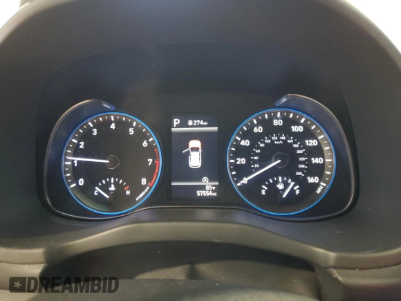 2022 Hyundai Kona SE with VIN KM8K2CAB1NU792305, listed as a Copart auction lot 48999245 with 57,554 mi miles and Clean Title. Bid and sale history available at carsss.com. Image 9.