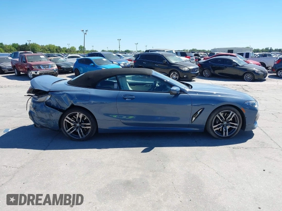 2022 BMW 8 Series 840i with VIN WBADZ4C02NCH76601, listed as a IAAI auction lot 41828172 with 23,168 mi miles. Bid and sale history available at carsss.com. Image 13.