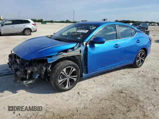 2021 Nissan Sentra SV with VIN 3N1AB8CV3MY223944, listed as a Copart auction lot 56516125 with 81,267 mi miles and Salvage title. Bid and sale history available at DreamBid. Image 1.