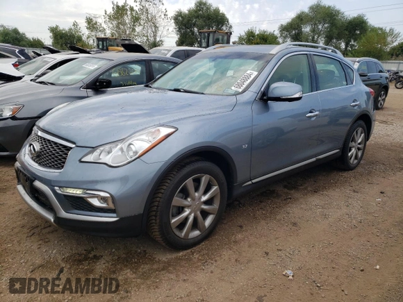 2017 Infiniti QX50 with VIN JN1BJ0RR8HM403528, listed as a Copart auction lot 68048884 with 61,703 mi miles and Salvage Title. Bid and sale history available at carsss.com. Image 1.
