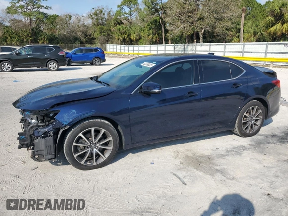 2019 Acura TLX with VIN 19UUB2F38KA002330, listed as a Copart auction lot 43349035 with 104,739 mi miles and Non Repairable. Bid and sale history available at carsss.com. Image 1.