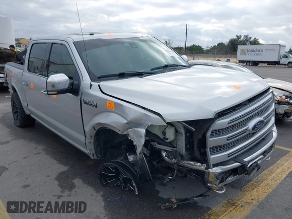 2017 Ford F-150 XL with VIN 1FTEW1EF7HFA25641, listed as a IAAI auction lot 41506644 with 106,098 mi miles. Bid and sale history available at carsss.com. Image 1.