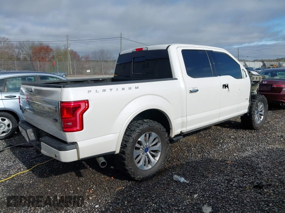 2015 Ford F-150 XLT with VIN 1FTEW1EG9FFB18151, listed as a IAAI auction lot 41922276 with 163,090 mi miles. Bid and sale history available at carsss.com. Image 4.