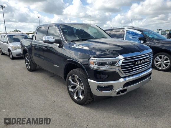 2023 Ram 1500 Longhorn with VIN 1C6SRFKT6PN505392, listed as a Copart auction lot 75026734 with 14,774 mi miles and Salvage title. Bid and sale history available at DreamBid. Image 4.