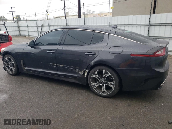 2021 Kia Stinger GT-Line with VIN KNAE15LA6M6094440, listed as a Copart auction lot 44260985 with 51,364 mi miles and Salvage Title. Bid and sale history available at carsss.com. Image 2.