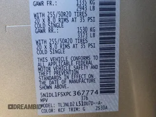 2023 Infiniti QX60 Luxe z VIN 5N1DL1FSXPC367774, wystawiony jako Copart lot #50039935 z przebiegiem 36 379 mil mil oraz Szkoda całkowita • Salvage title. Historia ofert i sprzedaży dostępna na DreamBid. Obrazek 13.