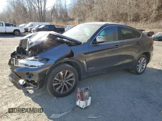 2017 BMW X6 xDrive35i with VIN 5UXKU2C30H0X47946, listed as a Copart auction lot 87746475 with 0 mi miles and Salvage Title. Bid and sale history available at carsss.com. Image 1.