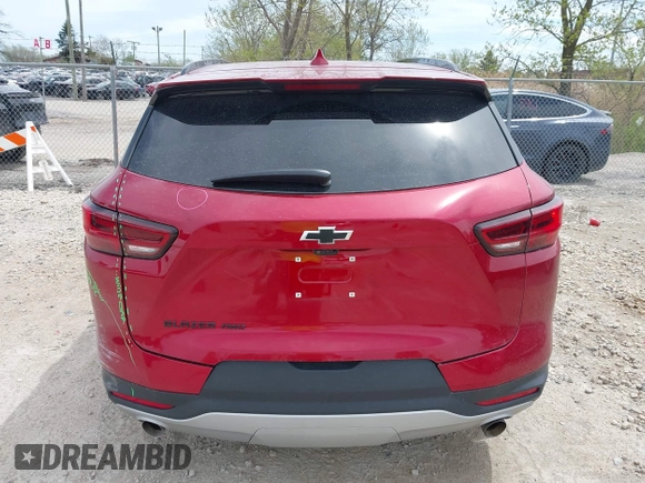 2023 Chevrolet Blazer LT with VIN 3GNKBJRSXPS147109, listed as a IAAI auction lot 42137595 with 16,533 mi miles and . Bid and sale history available at DreamBid. Image 16.