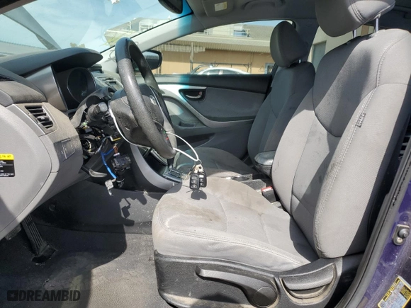 2012 Hyundai Elantra GLS with VIN 5NPDH4AE8CH072065, listed as a Copart auction lot 52552115 with 164,425 mi miles and Salvage Title. Bid and sale history available at carsss.com. Image 7.