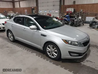 2013 Kia Optima EX with VIN 5XXGN4A72DG096799, listed as a IAAI auction lot 41874258 with 296,586 mi miles. Bid and sale history available at carsss.com. Image 1.