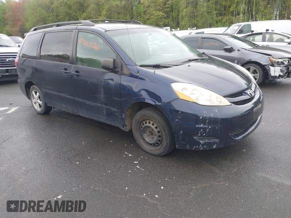 2006 Toyota Sienna CE with VIN 5TDZA23C26S549162, listed as a IAAI auction lot 42203026 with 287,978 mi miles and . Bid and sale history available at DreamBid. Image 1.