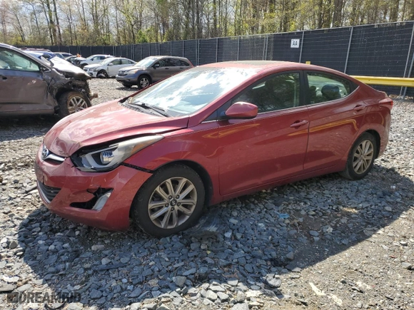 2015 Hyundai Elantra SE with VIN 5NPDH4AE2FH558052, listed as a Copart auction lot 53250095 with 217,444 mi miles and Clean Title. Bid and sale history available at carsss.com. Image 1.
