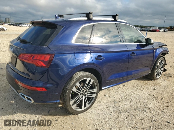 2018 Audi SQ5 Prestige with VIN WA1C4AFY8J2223987, listed as a Copart auction lot 70592134 with 39,435 mi miles and Salvage Title. Bid and sale history available at DreamBid. Image 3.