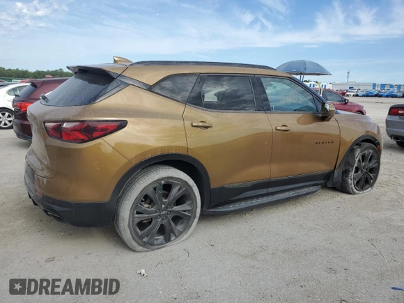 2020 Chevrolet Blazer RS z VIN 3GNKBERS0LS553823, wystawiony jako Copart lot #57867605 z przebiegiem 57 670 mil mil oraz Szkoda całkowita • Salvage title. Historia ofert i sprzedaży dostępna na DreamBid. Obrazek 3.