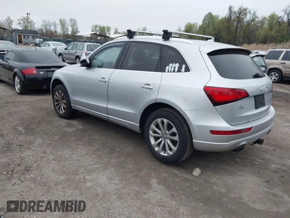 2013 Audi Q5 Premium with VIN WA1CFAFP7DA070577, listed as a IAAI auction lot 42021724 with 142,449 mi miles. Bid and sale history available at carsss.com. Image 3.
