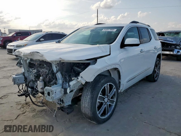 2019 GMC Acadia Denali with VIN 1GKKNPLS3KZ178620, listed as a Copart auction lot 54857995 with Not Provided miles and Salvage Title. Bid and sale history available at carsss.com. Image 1.