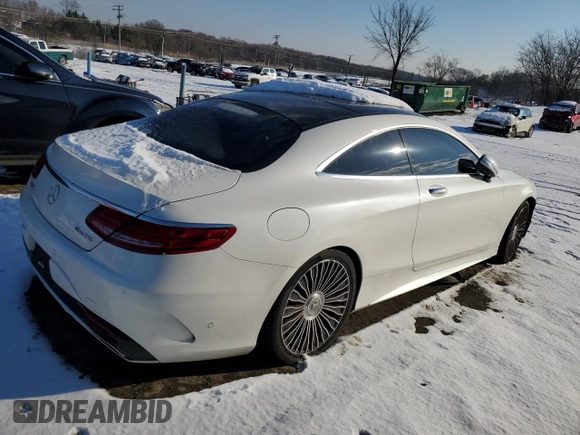 2016 Mercedes-Benz S-Class S 550 with VIN WDDXJ8FB2GA013717, listed as a Copart auction lot 87459944 with 105,512 mi miles and Salvage Title. Bid and sale history available at carsss.com. Image 3.