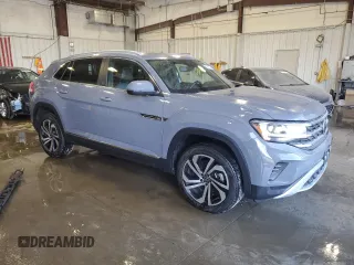2022 Volkswagen Atlas SEL with VIN 1V2BE2CA5NC207126, listed as a Copart auction lot 56545445 with 49,296 mi miles and Salvage title. Bid and sale history available at DreamBid. Image 4.