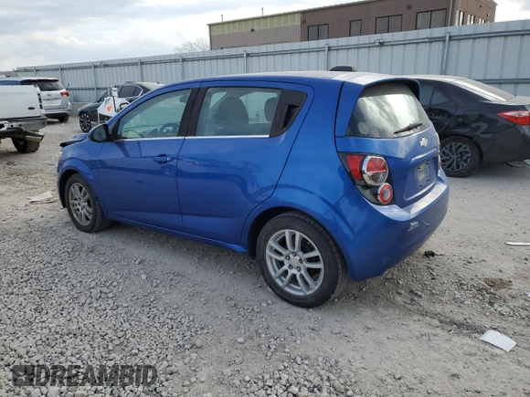2016 Chevrolet Sonic LT with VIN 1G1JC6SB3G4126233, listed as a Copart auction lot 84886084 with 84,688 mi miles and Salvage Title. Bid and sale history available at carsss.com. Image 2.