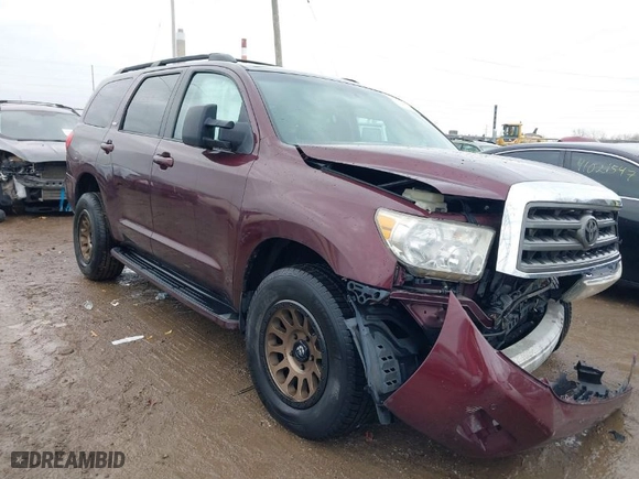 2008 Toyota Sequoia SR5 with VIN 5TDBY64A18S016529, listed as a IAAI auction lot 41051438 with 161,484 mi miles. Bid and sale history available at carsss.com. Image 1.