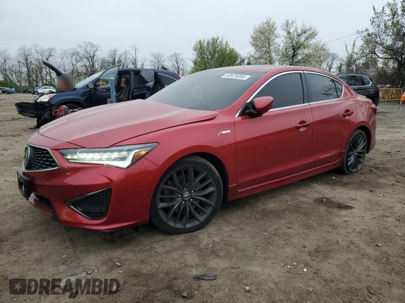 2022 Acura ILX Premium with VIN 19UDE2F86NA000339, listed as a Copart auction lot 52875205 with 36,415 mi miles and Salvage title. Bid and sale history available at DreamBid. Image 1.