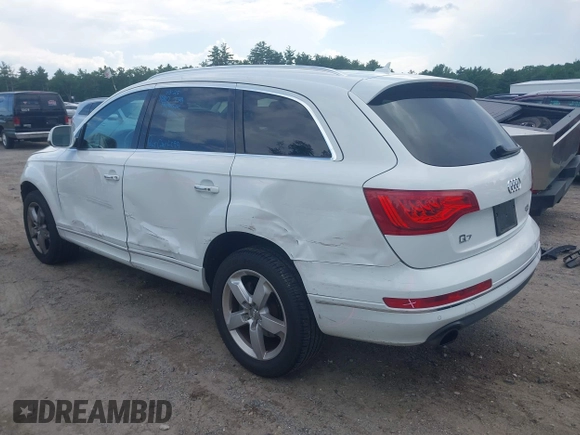 2015 Audi Q7 Premium Plus with VIN WA1LGAFE3FD008123, listed as a IAAI auction lot 42524845 with 94,785 mi miles and . Bid and sale history available at DreamBid. Image 3.
