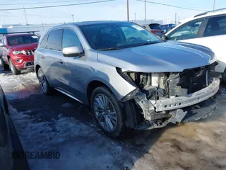 2017 Acura MDX w/Technology Pkg with VIN 5J8YD4H57HL000488, listed as a IAAI auction lot 41665825 with 72,485 mi miles. Bid and sale history available at carsss.com. Image 1.