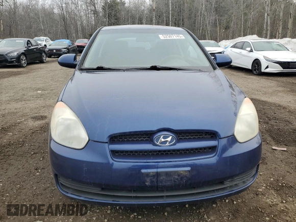 2009 Hyundai Accent Man L with VIN KMHCN35C39U129340, listed as a Copart auction lot 52507145 with 197,075 mi miles and Clean Title. Bid and sale history available at carsss.com. Image 5.