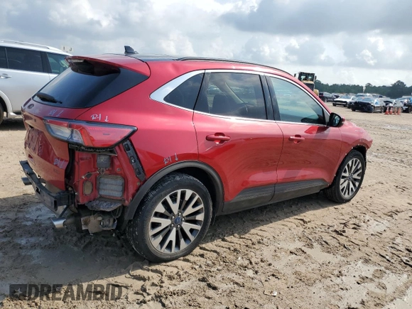 2020 Ford Escape Titanium Hybrid with VIN 1FMCU0DZ1LUA75325, listed as a Copart auction lot 53670815 with 81,220 mi miles and Salvage title. Bid and sale history available at DreamBid. Image 3.