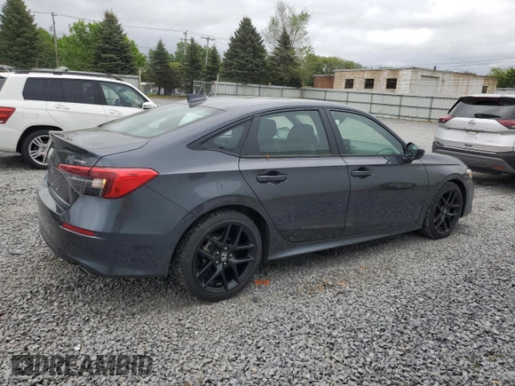 2024 Honda Civic Sport with VIN 2HGFE2F54RH577294, listed as a Copart auction lot 57447825 with 32,898 mi miles and Salvage title. Bid and sale history available at DreamBid. Image 3.