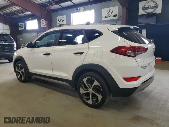 2017 Hyundai Tucson Limited z VIN KM8J3CA26HU294386, wystawiony jako Copart lot #57559535 z przebiegiem 99 267 mil mil oraz Czysty tytuł • Clean title. Historia ofert i sprzedaży dostępna na DreamBid. Obrazek 2.