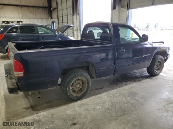1998 Dodge Dakota SLT with VIN 1B7FL26X4WS541292, listed as a Copart auction lot 87887955 with 301,617 mi miles and Salvage Title. Bid and sale history available at carsss.com. Image 3.