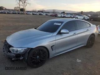 2017 BMW 4 Series 430i with VIN WBA4F7C34HG788828, listed as a Copart auction lot 43574815 with 106,934 mi miles and Salvage Title. Bid and sale history available at carsss.com. Image 1.