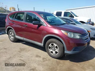 2013 Honda CR-V LX with VIN 5J6RM3H39DL017583, listed as a IAAI auction lot 41988588 with 254,382 mi miles. Bid and sale history available at carsss.com. Image 1.