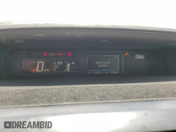 2016 Toyota Prius Two z VIN JTDZN3EU8GJ047304, wystawiony jako Copart lot #58727465 z przebiegiem 113 403 mil mil oraz Szkoda całkowita • Salvage title. Historia ofert i sprzedaży dostępna na DreamBid. Obrazek 9.
