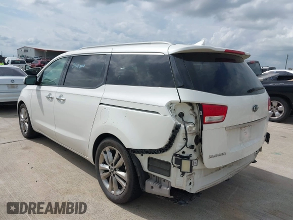 2015 Kia Sedona SX-L with VIN KNDME5C12F6028893, listed as a IAAI auction lot 42109514 with 169,303 mi miles and . Bid and sale history available at DreamBid. Image 3.