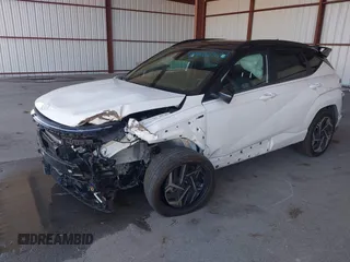 2024 Hyundai Kona N Line with VIN KM8HACA37RU048445, listed as a IAAI auction lot 41882573 with 16,009 mi miles. Bid and sale history available at carsss.com. Image 2.
