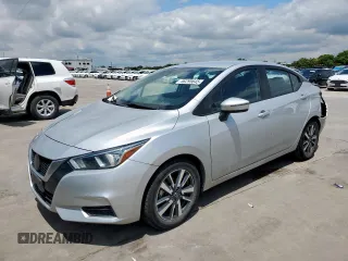 2021 Nissan Versa SV with VIN 3N1CN8EV4ML822362, listed as a Copart auction lot 58295645 with 86,084 mi miles and Salvage title. Bid and sale history available at DreamBid. Image 1.