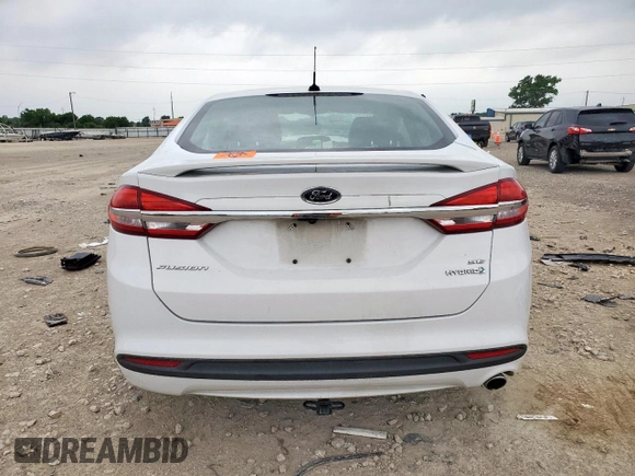 2017 Ford Fusion Hybrid SE with VIN 3FA6P0LU0HR315189, listed as a Copart auction lot 57478085 with Not provided miles and Salvage title. Bid and sale history available at DreamBid. Image 6.