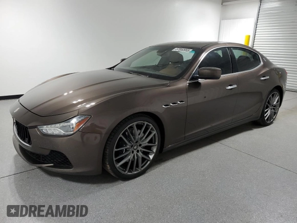 2016 Maserati Ghibli S Q4 with VIN ZAM57RTA4G1168220, listed as a Copart auction lot 57850955 with 126,378 mi miles and Clean title. Bid and sale history available at DreamBid. Image 1.