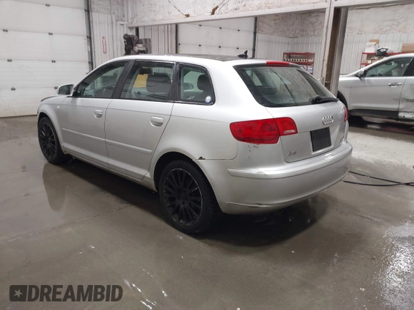 2008 Audi A3 with VIN WAUNF78P98A073160, listed as a IAAI auction lot 41654096 with 164,032 mi miles. Bid and sale history available at carsss.com. Image 3.