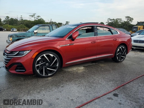2023 Volkswagen Arteon SEL Premium R-Line with VIN WVWTR7AN2PE015733, listed as a Copart auction lot 46578835 with 17,531 mi miles and Salvage title. Bid and sale history available at DreamBid. Image 1.