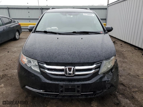 2016 Honda Odyssey EX-L with VIN 5FNRL5H60GB001410, listed as a Copart auction lot 47768805 with 127,322 mi miles and Salvage Title. Bid and sale history available at carsss.com. Image 5.