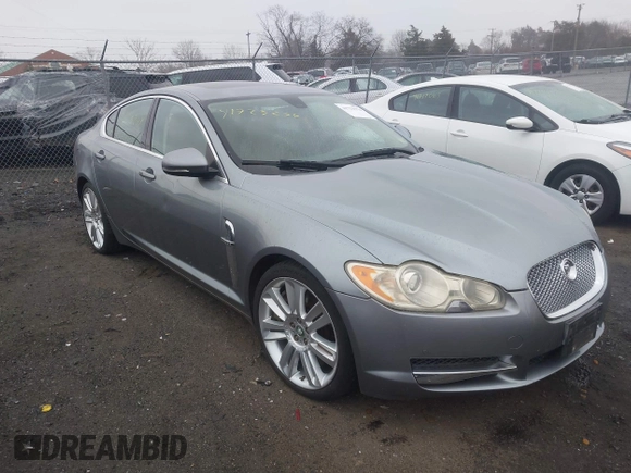 2010 Jaguar XF Supercharged with VIN SAJWA0HE2AMR63968, listed as a IAAI auction lot 41723274 with 102,830 mi miles. Bid and sale history available at carsss.com. Image 1.