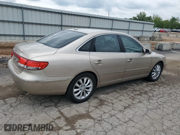 2008 Hyundai Azera Limited with VIN KMHFC46F28A291297, listed as a Copart auction lot 56549315 with 161,035 mi miles and Clean Title. Bid and sale history available at DreamBid. Image 3.